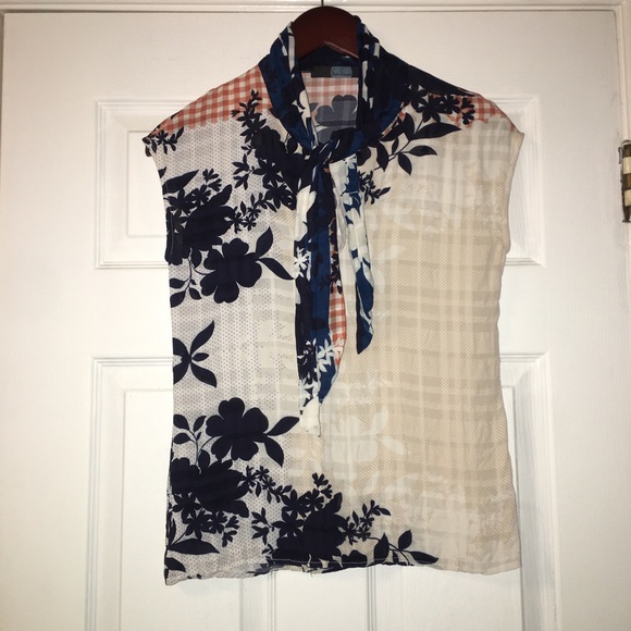 Eva Franco Hannah Top in Sahara Plaid Top Size XS - Picture 6 of 15